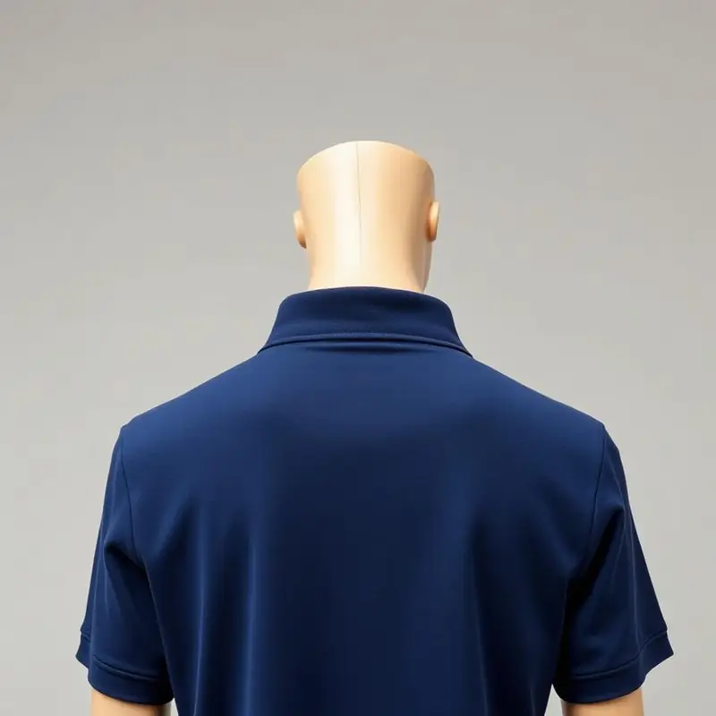 Collar T-Shirt (Polo) — back view