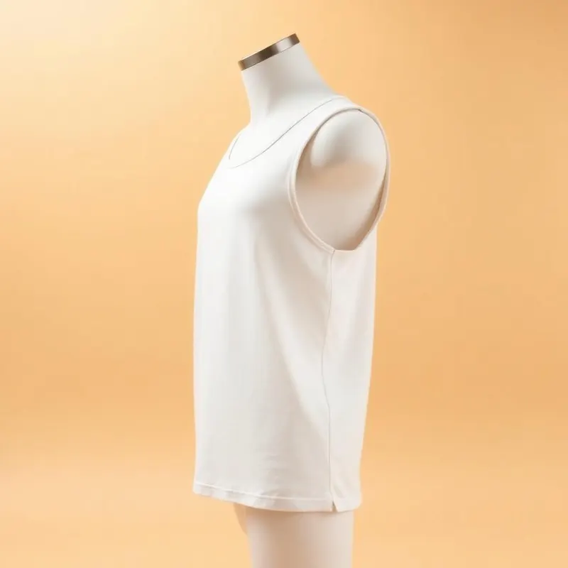 Sleeveless Tank Top — left side view